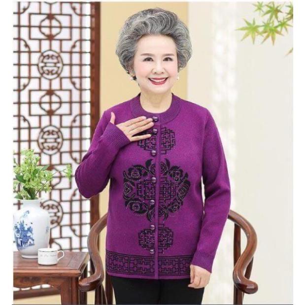 Áo len cho người già, cho bà_vuong