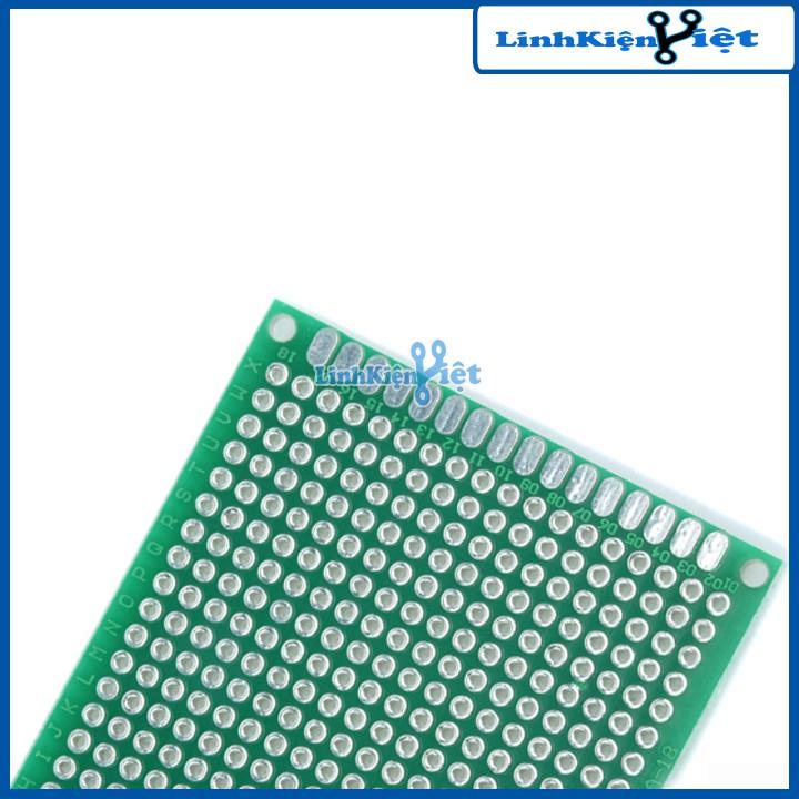 PCB Đục Lỗ 2 Mặt LOẠI 5X7CM( PHÍP THỦY TINH FR1.4)