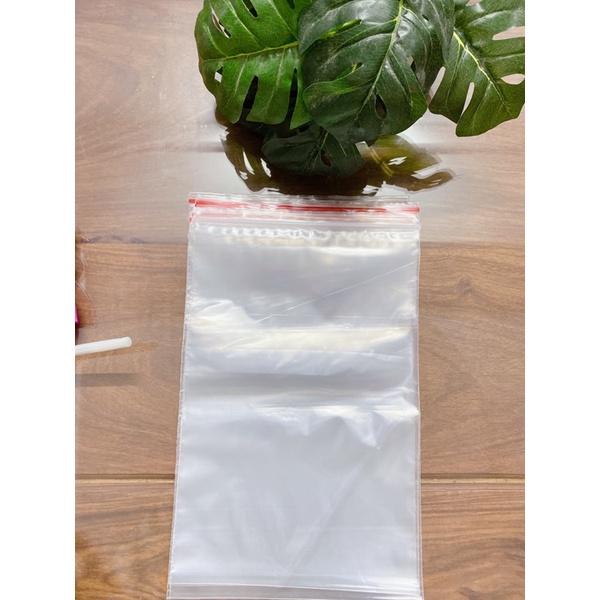 ️Túi Zip Chỉ Đỏ Lớn 100g Size 25cm x 18cm