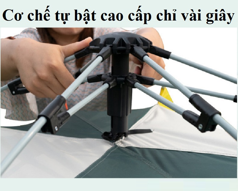 Lều tự bung cho gia đình siêu thoáng