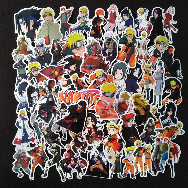 Bộ Sticker dán cao cấp chủ đề NARUTO - Dùng dán Xe, dán mũ bảo hiểm, dán Laptop