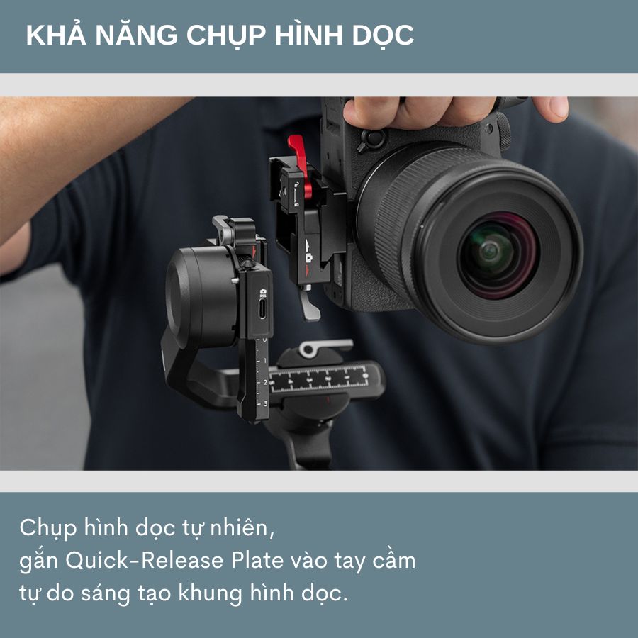 Tay cầm chống rung DJI RS 3 Mini / Ronin SC - Gimbal máy ảnh 3 trục ổn định,  thời lượng pin 10 giờ - Hàng nhập khẩu