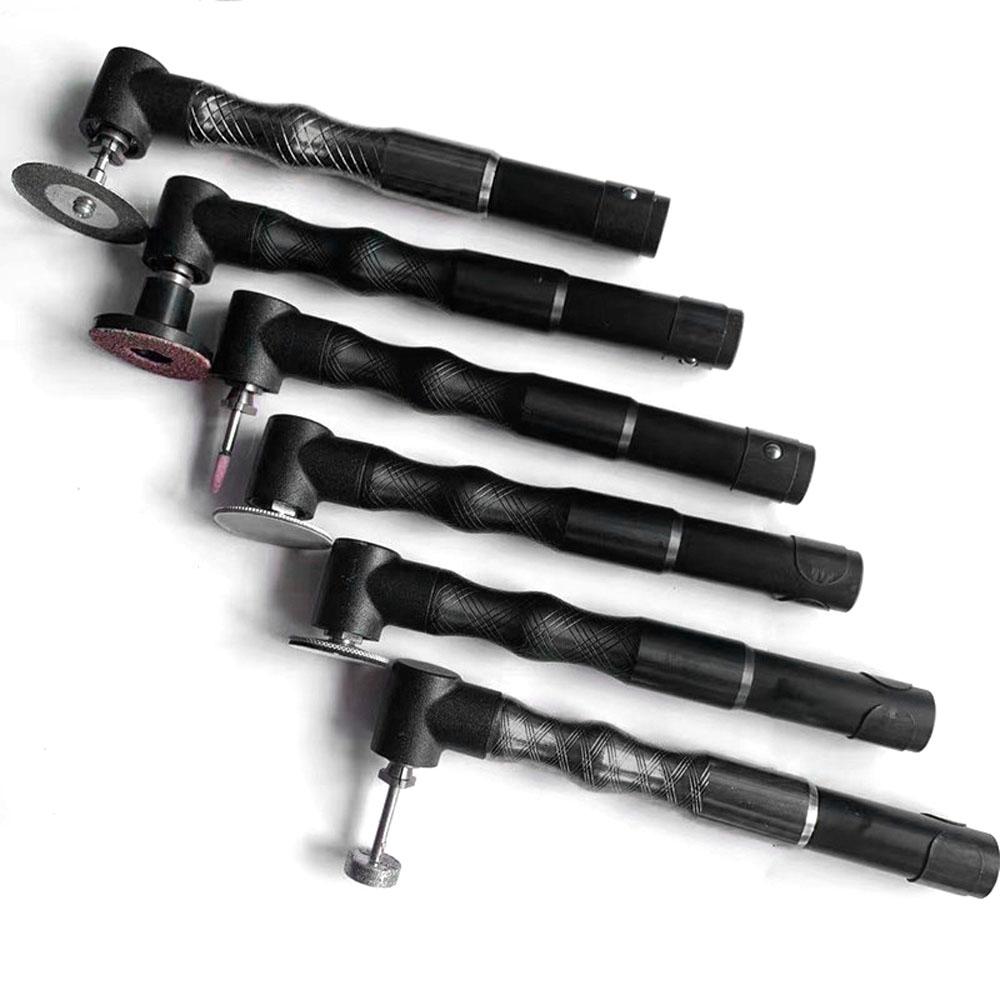 Máy mài nhỏ gọn khuỷu tay 90° Máy mài điện đa năng Thiết bị đánh bóng đa năng với Collet 3 mm và giấy nhám
