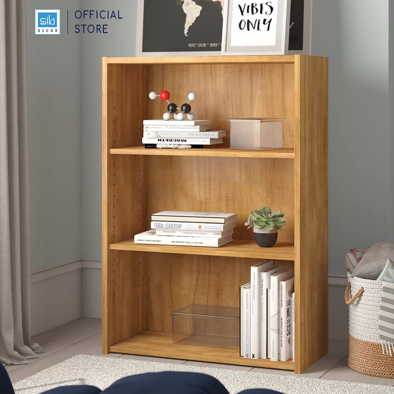 Tủ Sách Đơn Giản Có Hậu Kích Thước 90 x 62 x 30cm SIB Decor Cabinet KSG54