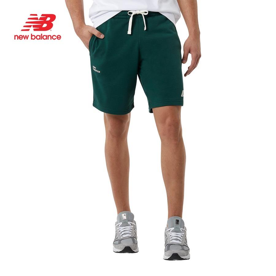 Quần ngắn thời trang nam New Balance APP LIFESTYLE SHORTS M NIGHTWATCH GREEN - MS23502NWG (form quốc tế)