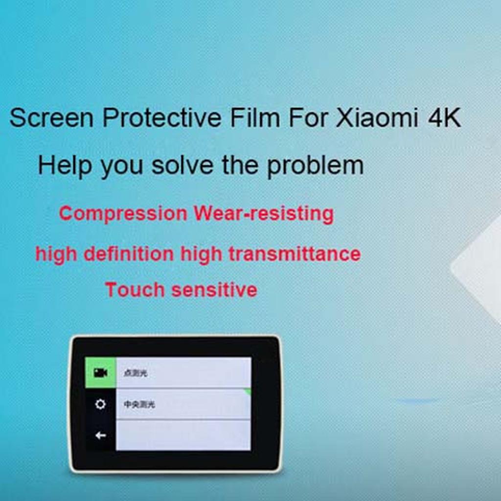 Pack of 3 LCD Screen Display Protectors Film For Xiaomi Yi 2 Yi 4K Sports Camera