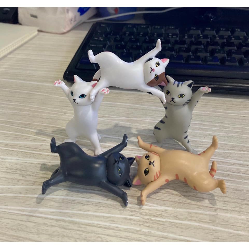 Mô hình trang trí 5 mèo khiêng hòm vui nhộn (không kèm hòm)