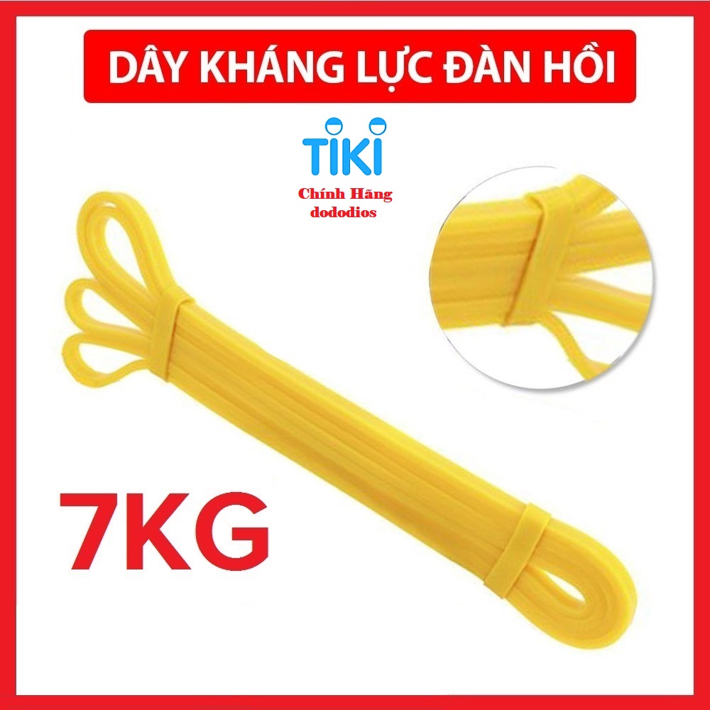 Dây kháng lực tập gym cao su tự nhiên, mức lực kéo phân theo từng màu, tiện lợi mang theo bất cứ đâu, Dây kháng lực Power Band đa năng, hỗ trợ luyện tập thể dục, tiện lợi tại nhà, văn phòng - Chính hãng dododios