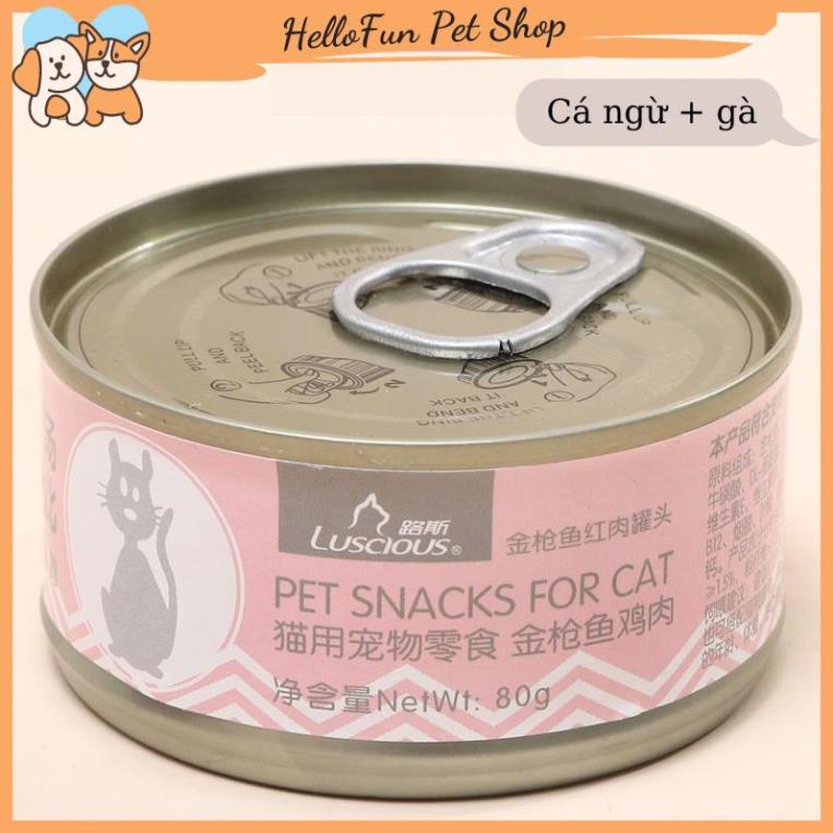 Pate cá ngừ Luscious cho mèo 80gr