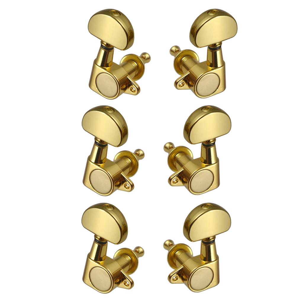 Sunnimix 3R3L Kín Đàn Guitar Chỉnh Chốt Chỉnh Âm Máy Đầu Cho Đàn Acoustic Dân Gian Đàn Guitar