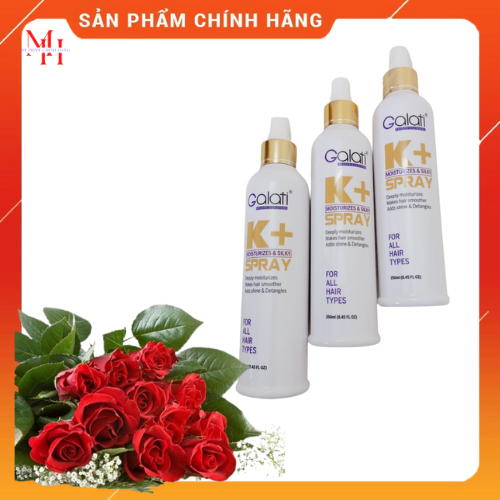 Sữa dưỡng ẩm mượt tóc Galati 250ml dạng xịt tiện lợi _ Người Việt ưu tiên dùng hàng Việt