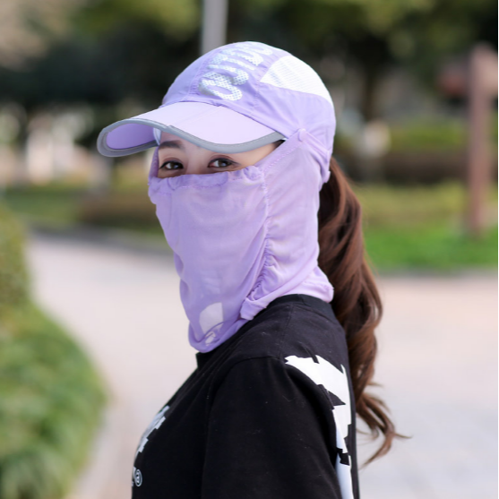 Mũ khẩu trang chống nắng chống tia uv cao cấp, nón khẩu trang nữ tạo kiểu