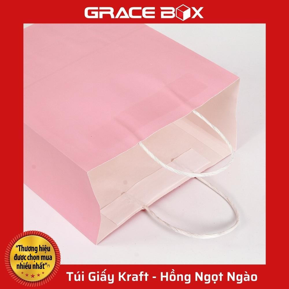 Túi Giấy Kraft Nhật Cao Cấp - Màu Hồng Nhạt