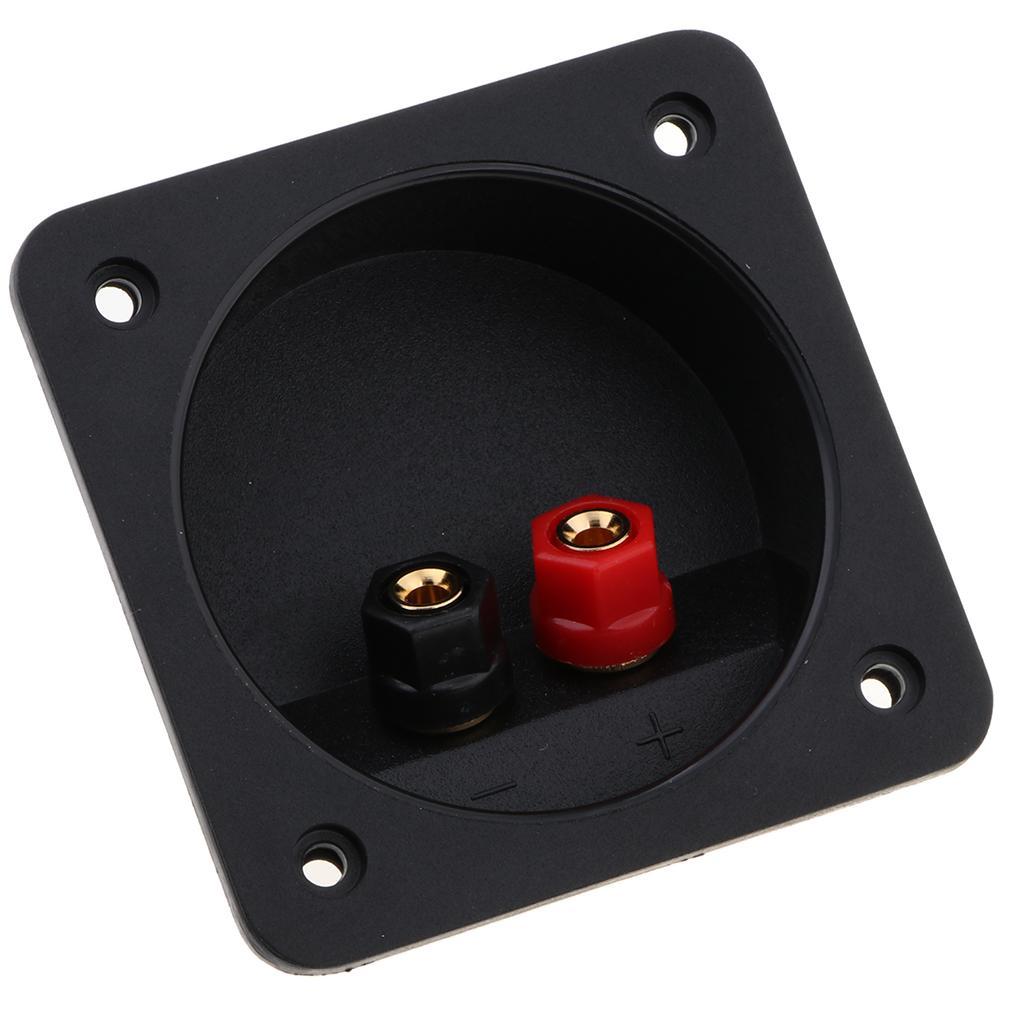 Speaker 2-Way Terminal Binding Post Spring Cup Connectors 80-Red & Black