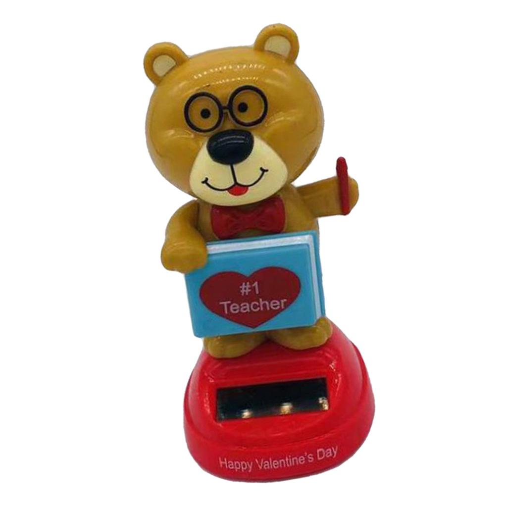 Solar Powered Toy Figure Model Dancing Toy Home Car Decor Xmas New Year Gift