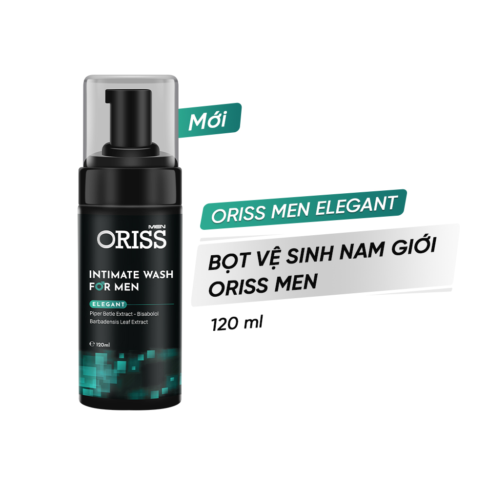 Dung Dịch Vệ Sinh Chuyên Dụng Cho Nam Giới Dạng Bọt Oriss Men Elegent 120ml/chai