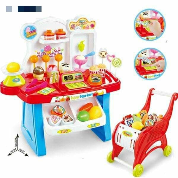 Bộ đồ chơi lắp ráp quầy bán kem và kẹo