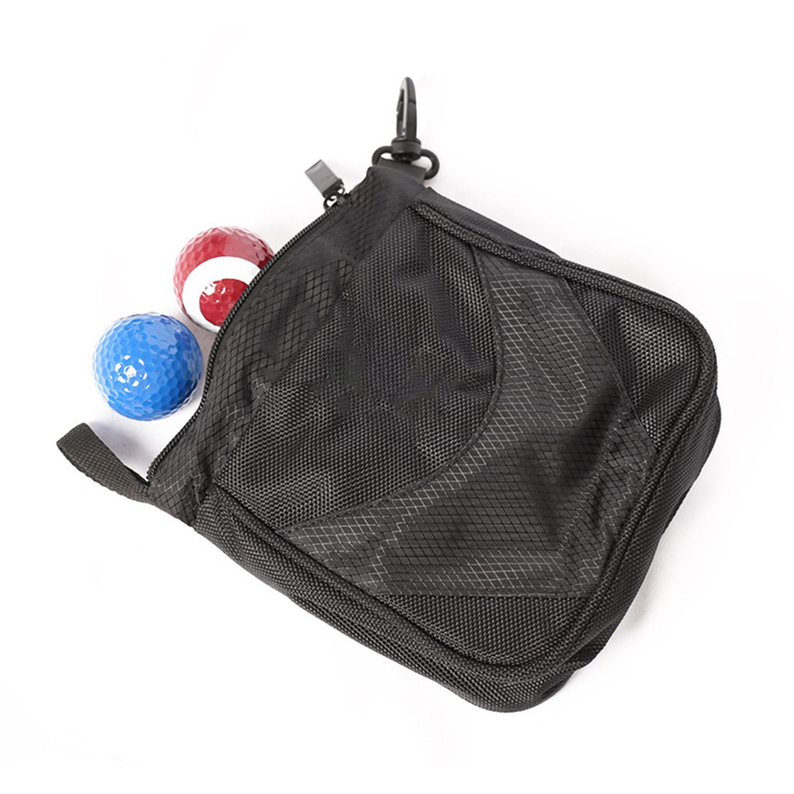 Golf Ball Bags Golf Tees Holder for Men Women Polyester for Ball Storage