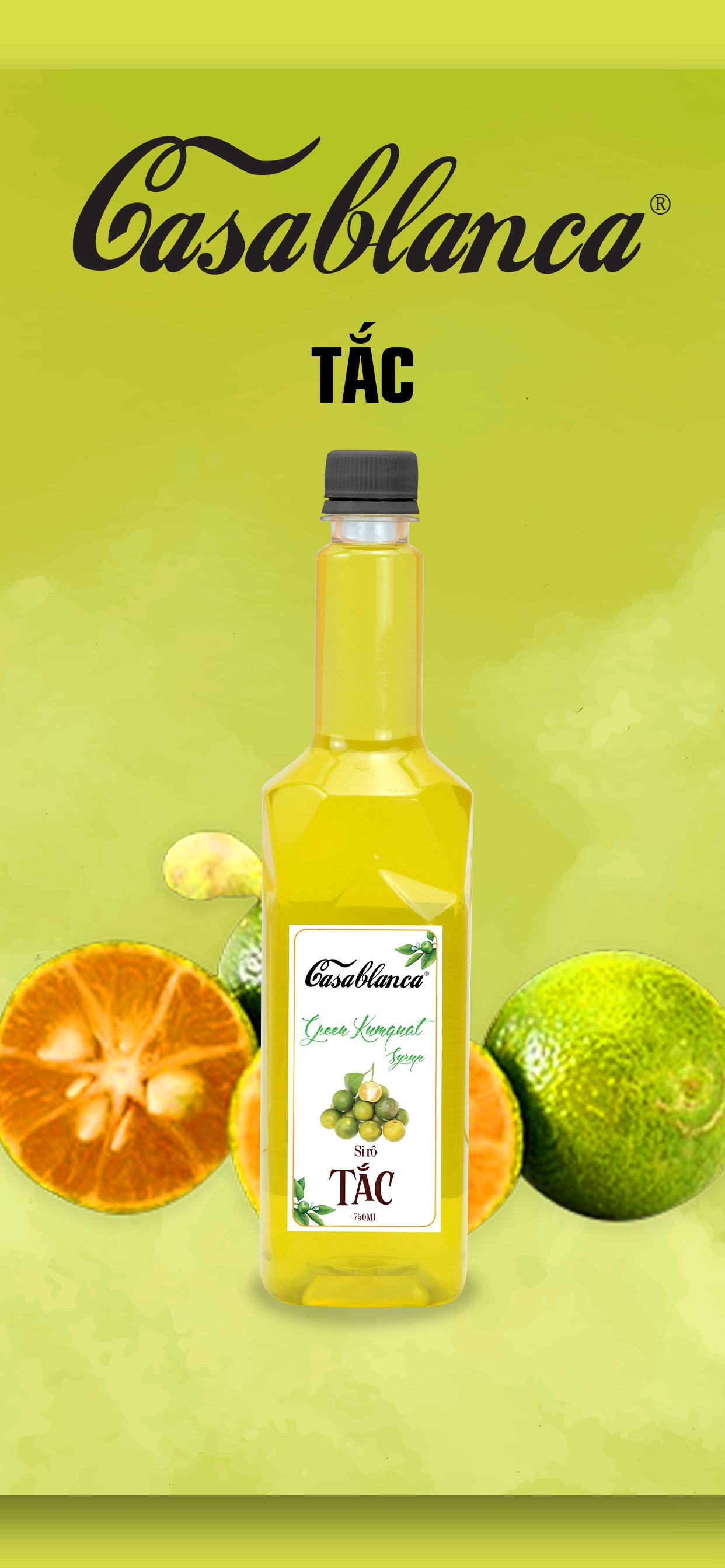 Casablanca Syrup Tắc 750ml