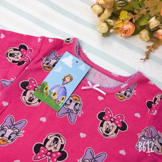 Bộ đồ bozip Bo050 bé gái Mickey Vịt Donal