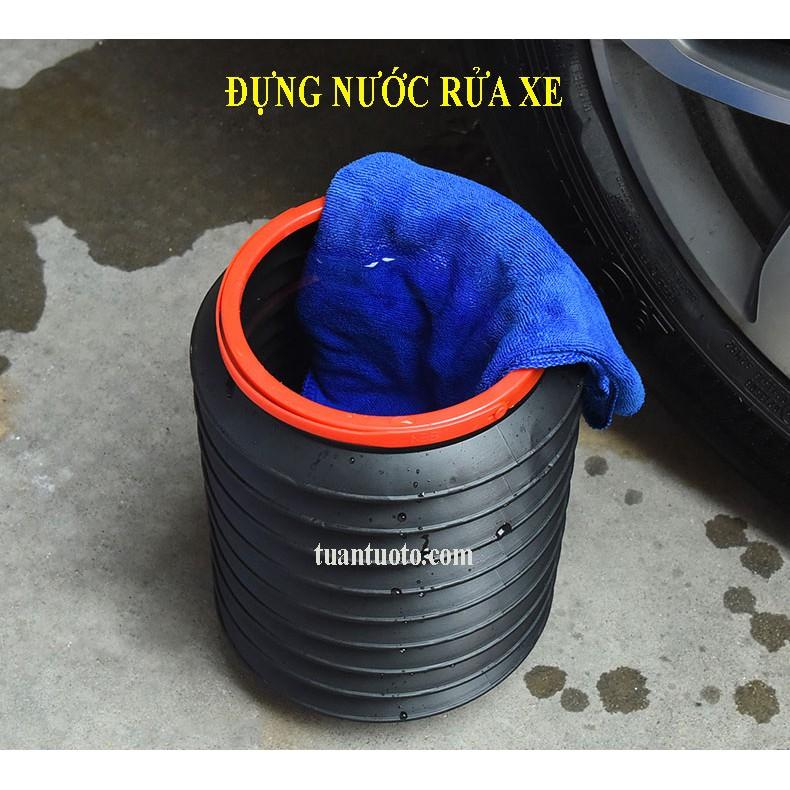 Thùng rác ô tô kiểu lò xo co giãn