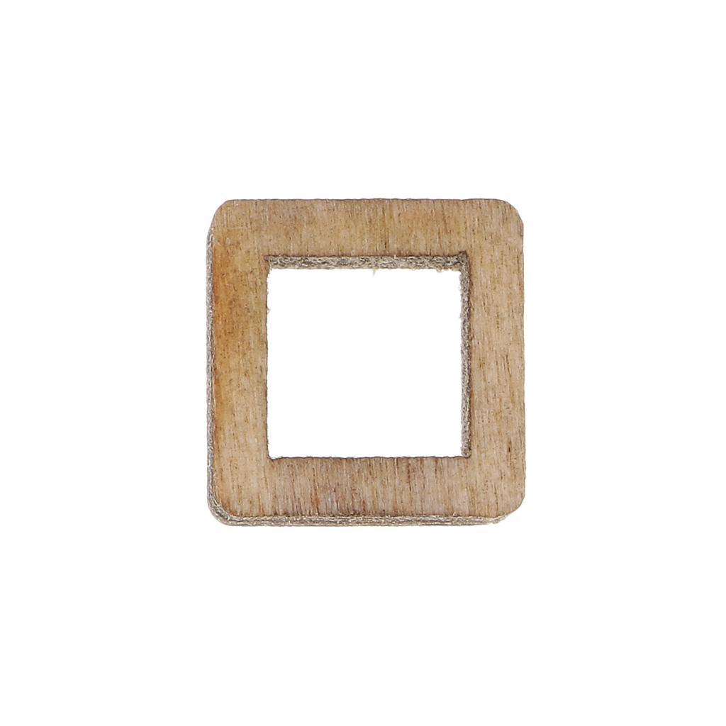 Unfinished Wood Hollow Square Wooden Pieces for Woodcraft Model Making Craft DIY Christmas Wooden Ornament