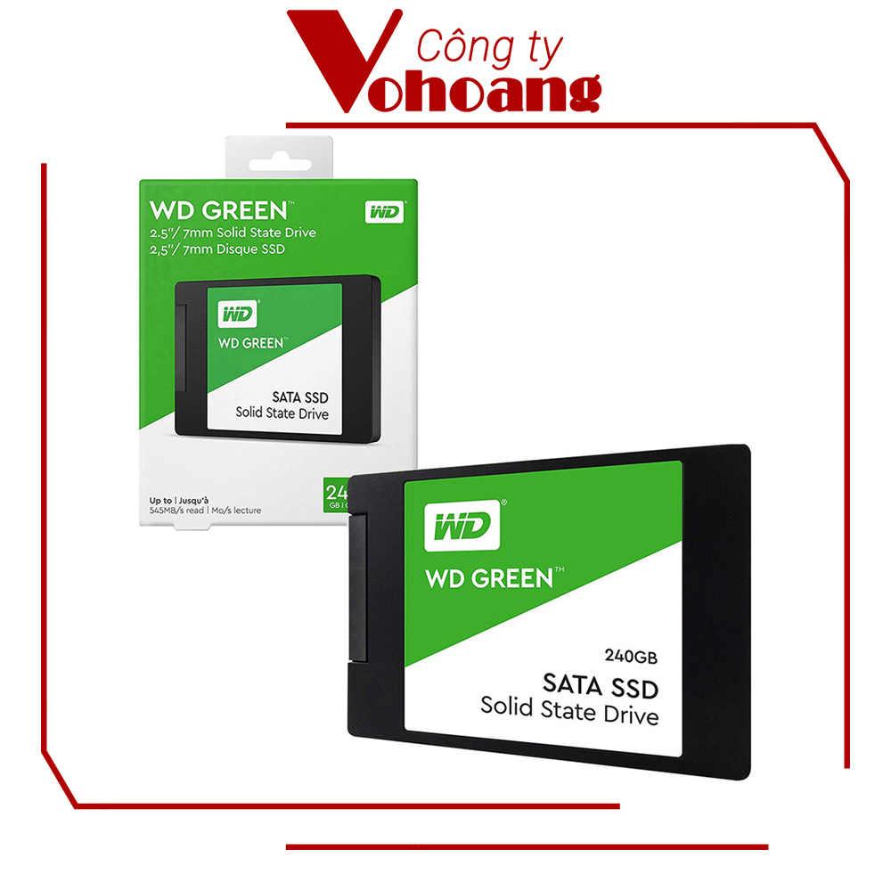 Ổ Cứng SSD WD Green 240GB 3D NAND - WDS240G2G0A - Hàng Chính Hãng