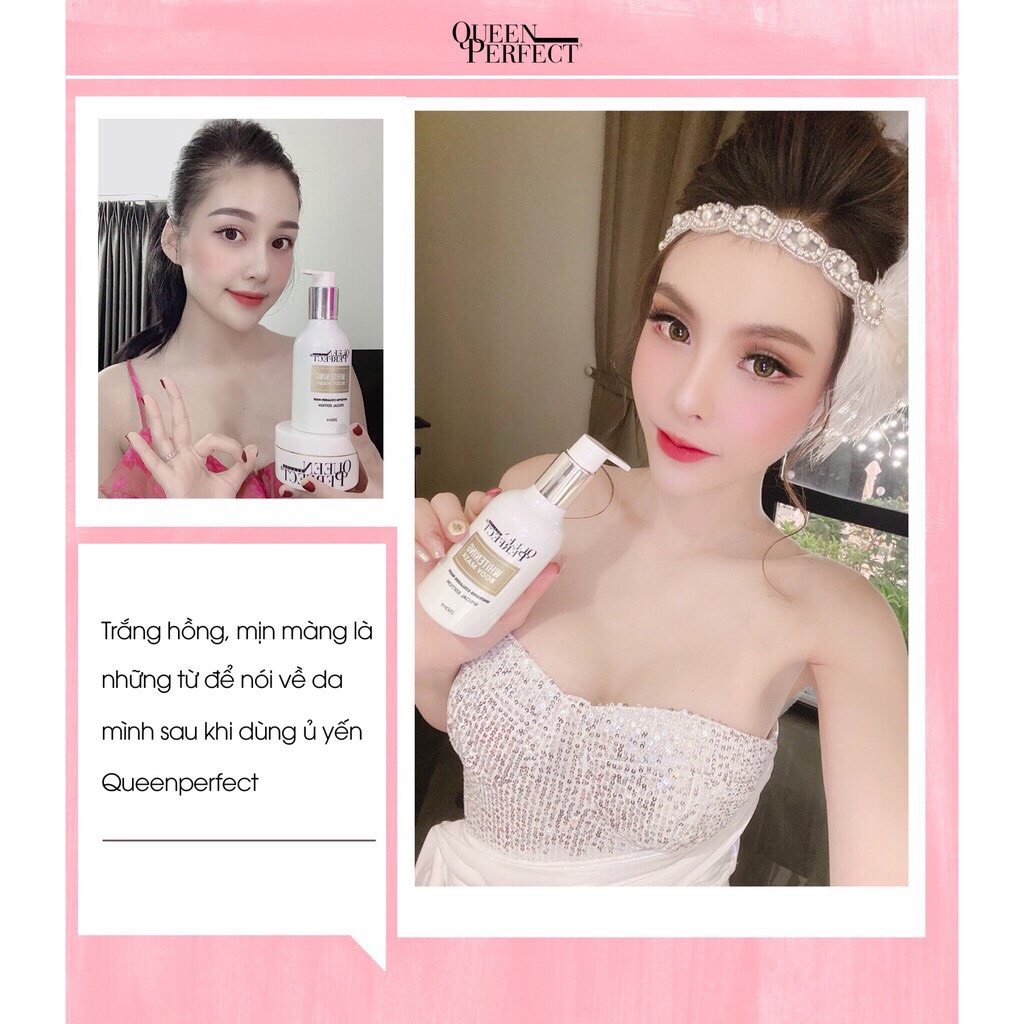 Ủ Trắng Yến Tươi Body Queen Perfect Dưỡng Trắng Mờ Thâm Không Bắt Nắng An Toàn Cho Da