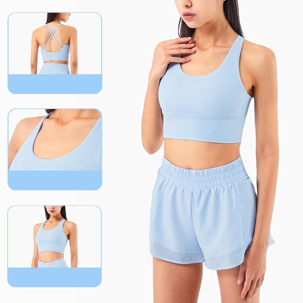 Tập Thể Dục Chạy Thể Thao Yoga Áo Thun Top Áo Ngực Thể Thao Nữ Tập Gym Quần Áo Chéo Vẻ Đẹp Gợi Cảm Lưng Nữ Mùa Hè Đẩy Lên quần Lót