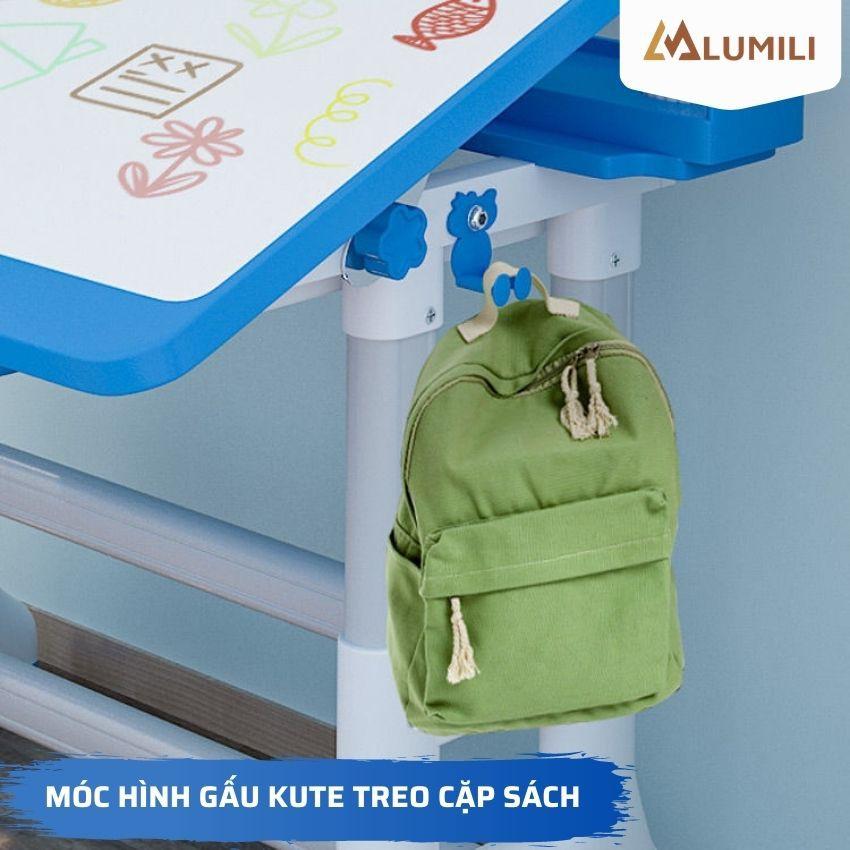 bộ bàn ghế học sinh thông minh bàn học chống gù chống cận cho bé lumili có thể điều chỉnh độ cao