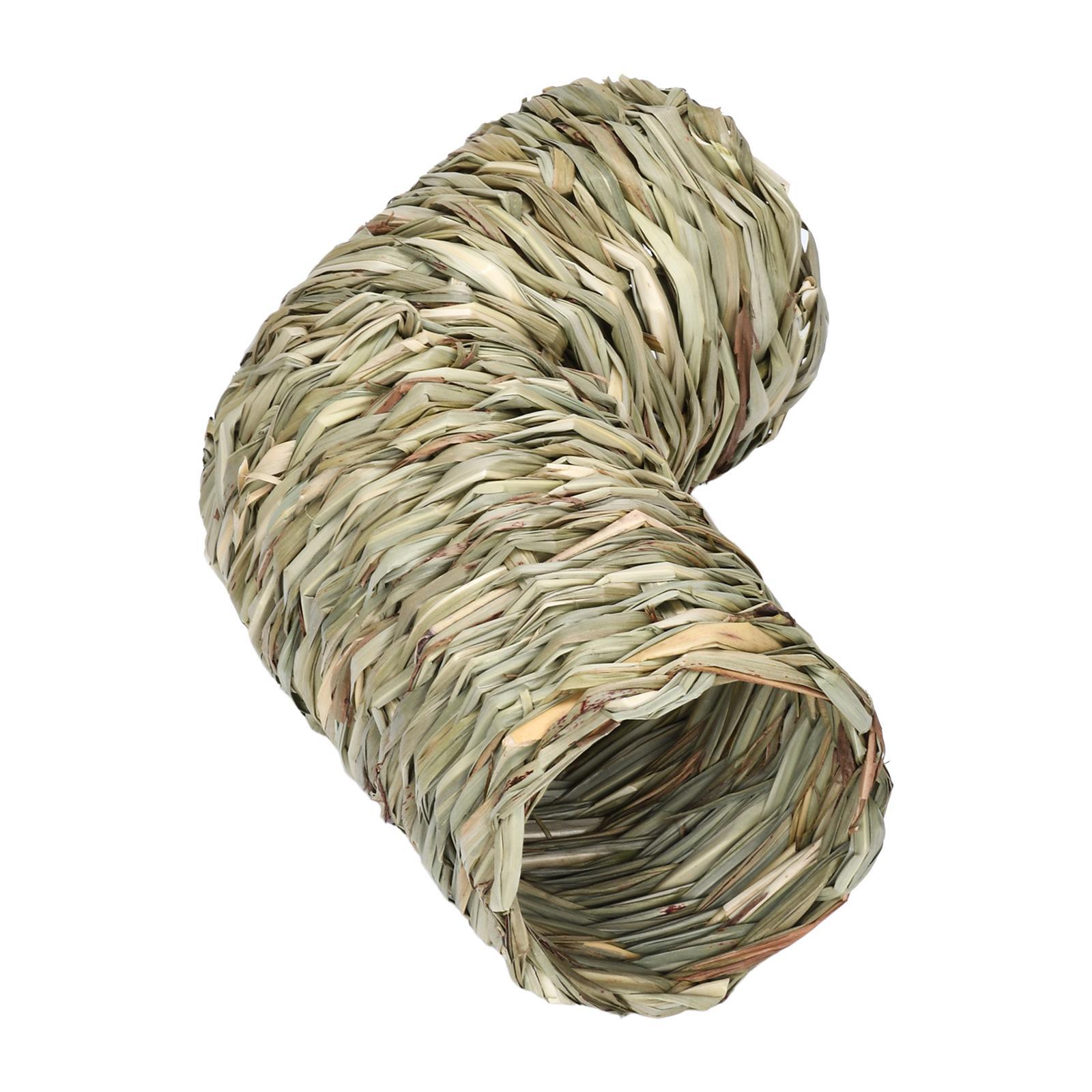 Hamster Grass Tunnel Tunnel Hideaway Durable Bunny Toy Pet Supplies Rabbit Tunnel Tube Nest for Chinchilla Hedgehog Gerbils Ferrets