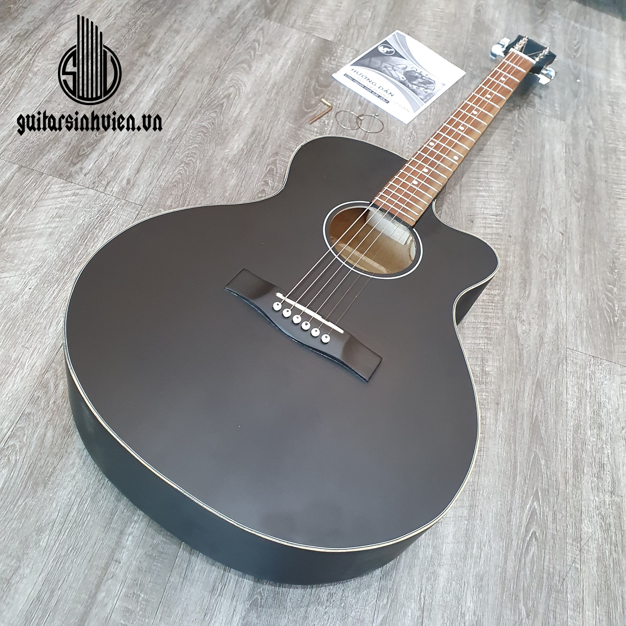 Đàn guitar aoustic SV1 - đàn tập chơi giá rẻ -  tặng 6 phụ kiện được sinh viên ưa chuộng