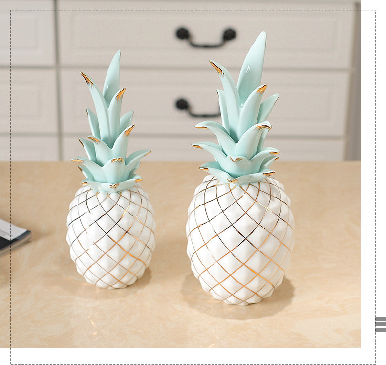 Bộ 2 tượng trang trí Savor Pineapple