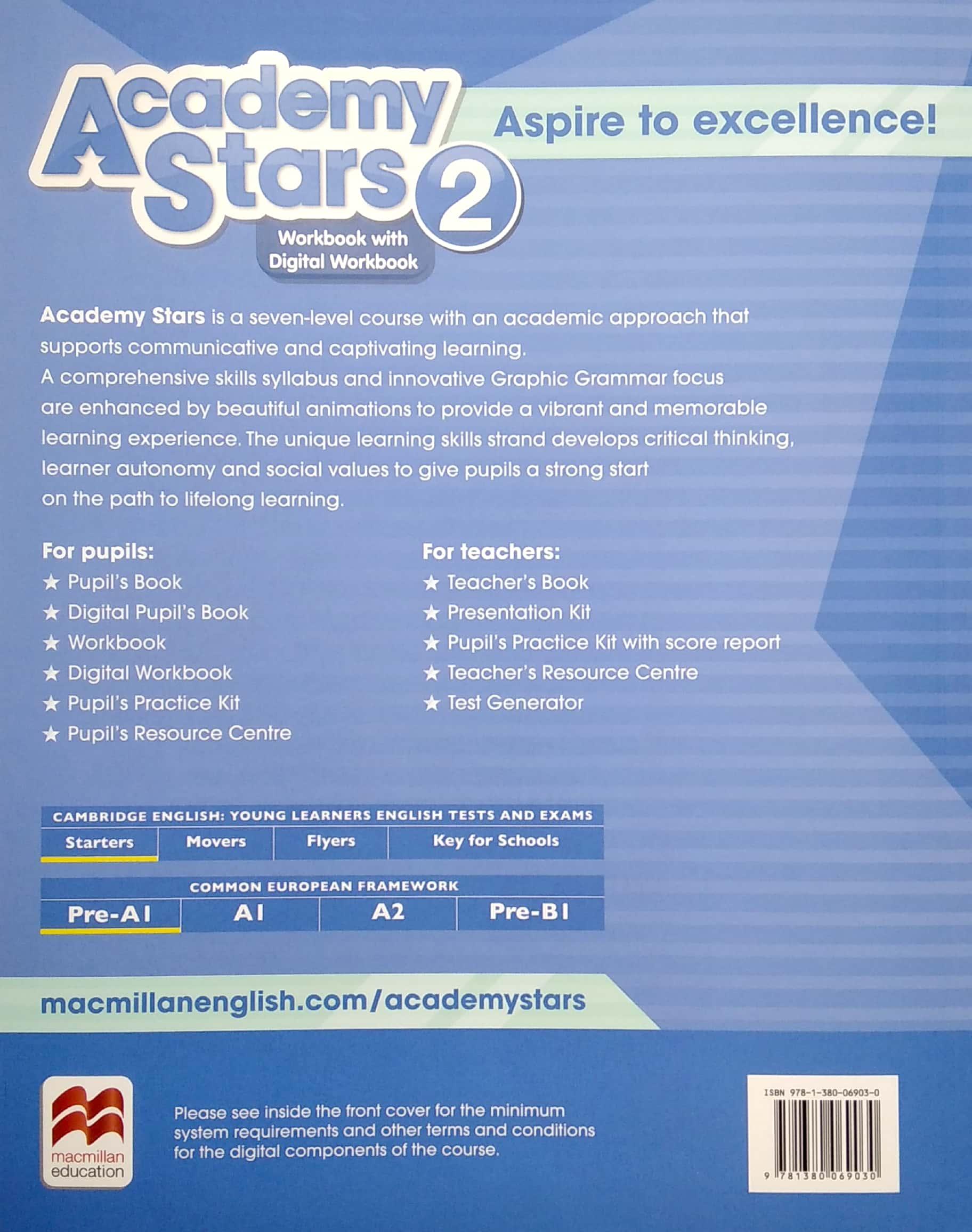 Academy Stars 2 Workbook With Digital Workbook