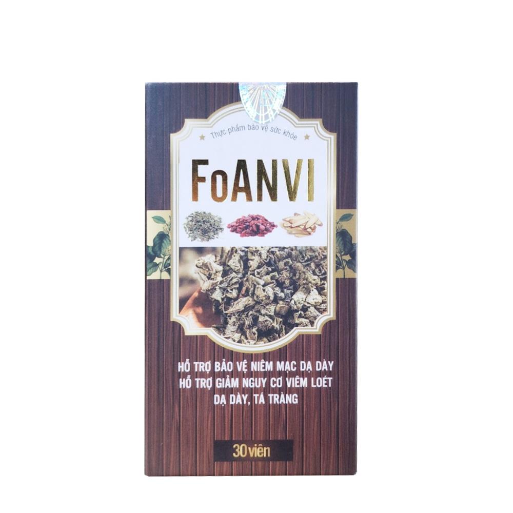 Viên Uống Hỗ Trợ Bảo Vệ Niêm Mạc Dạ Dày Tá Tràng FoAnvi Fobbe - Hộp 30 Viên