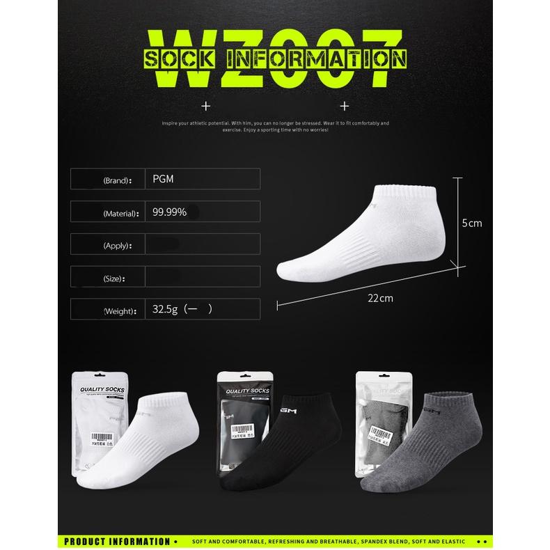 Tất ngắn golf nữ nam WZ007 - Chất liệu 99.99% sợi cotton. Co giãn bốn chiều Tất co dãn tốt, tạo cảm giác thoải mái êm