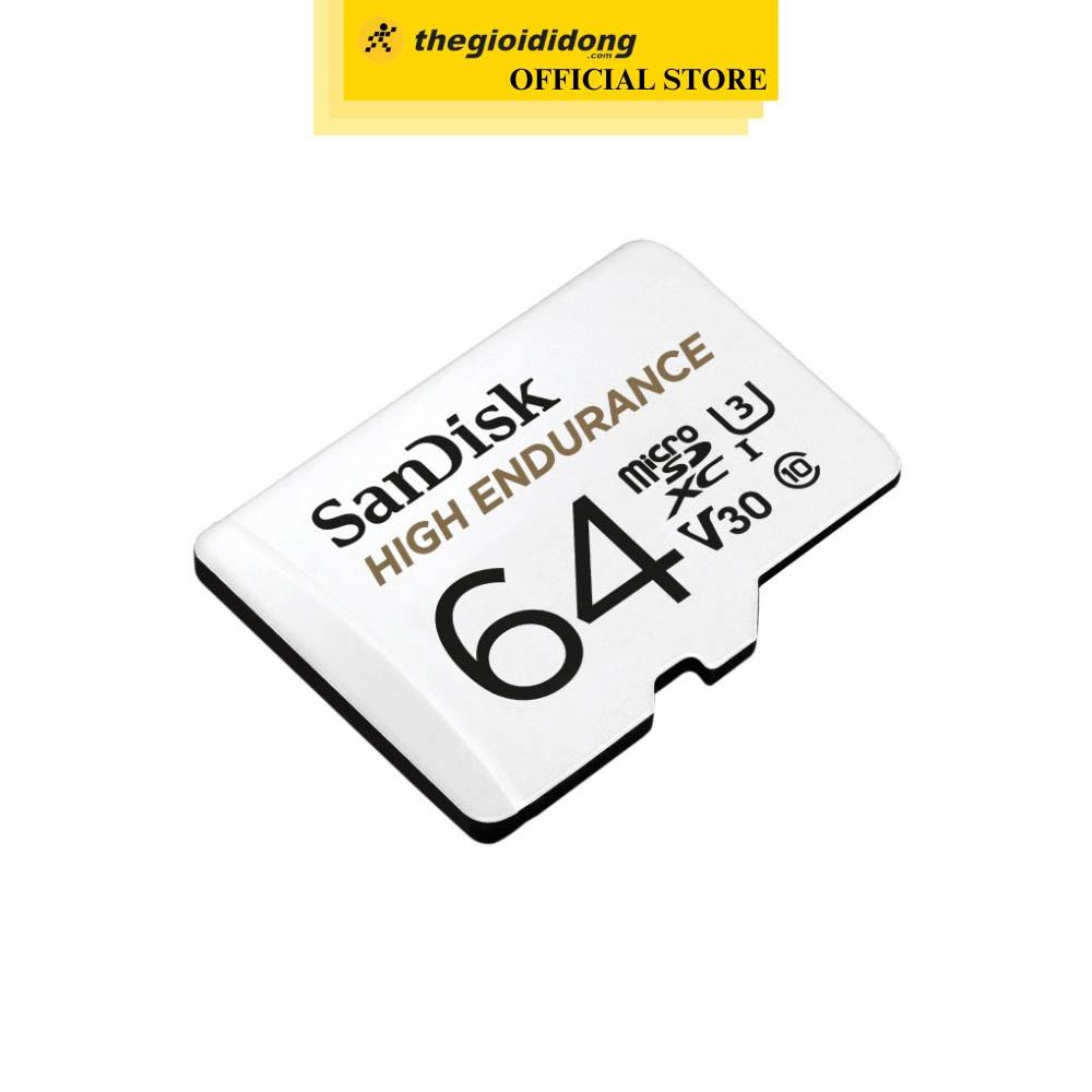 Thẻ nhớ chuyên Camera Sandisk MicroSD 64GB class 10_U3 - Hàng chính hãng