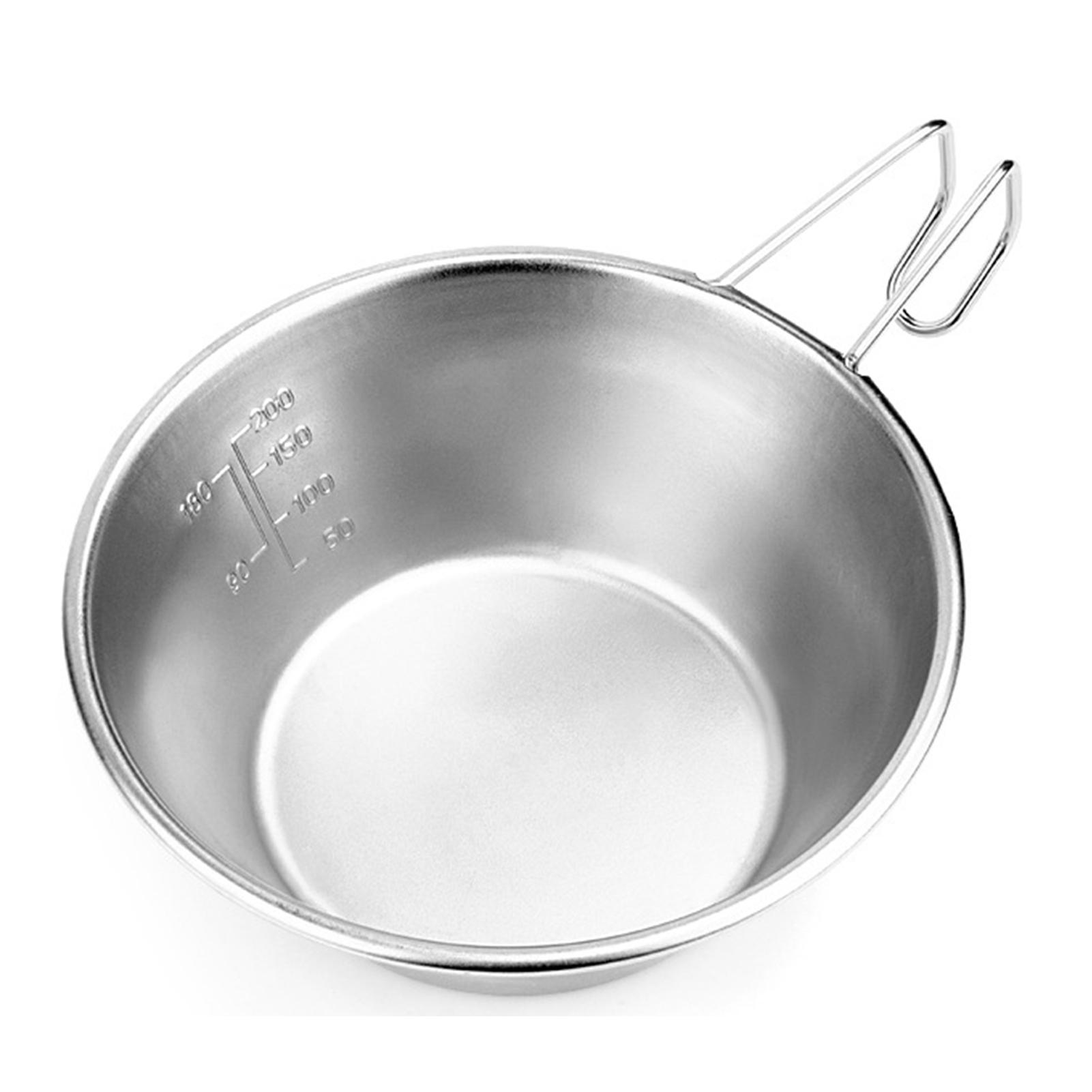 Cốc Thép Không Gỉ 310Ml Để Nấu Ăn Câu Cá Cắm Trại Ngoài Trời