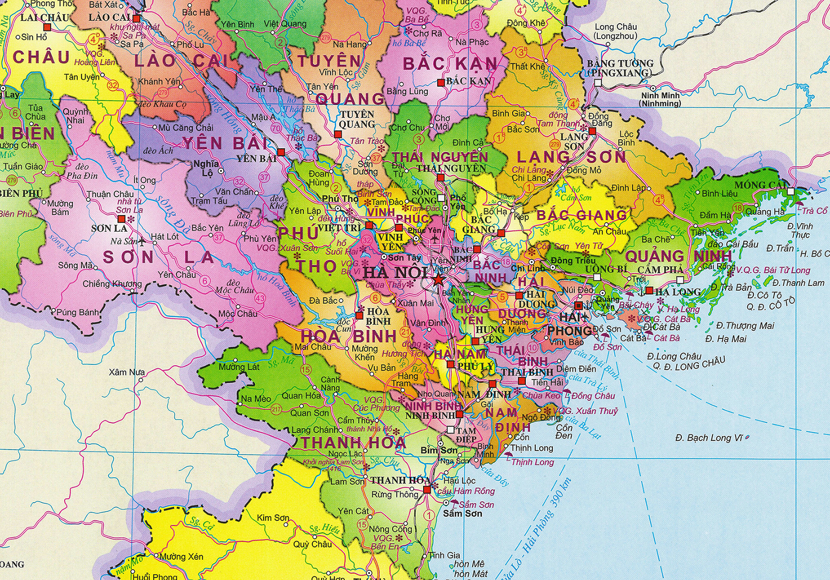 Khung Hành chính Việt Nam khổ A1
