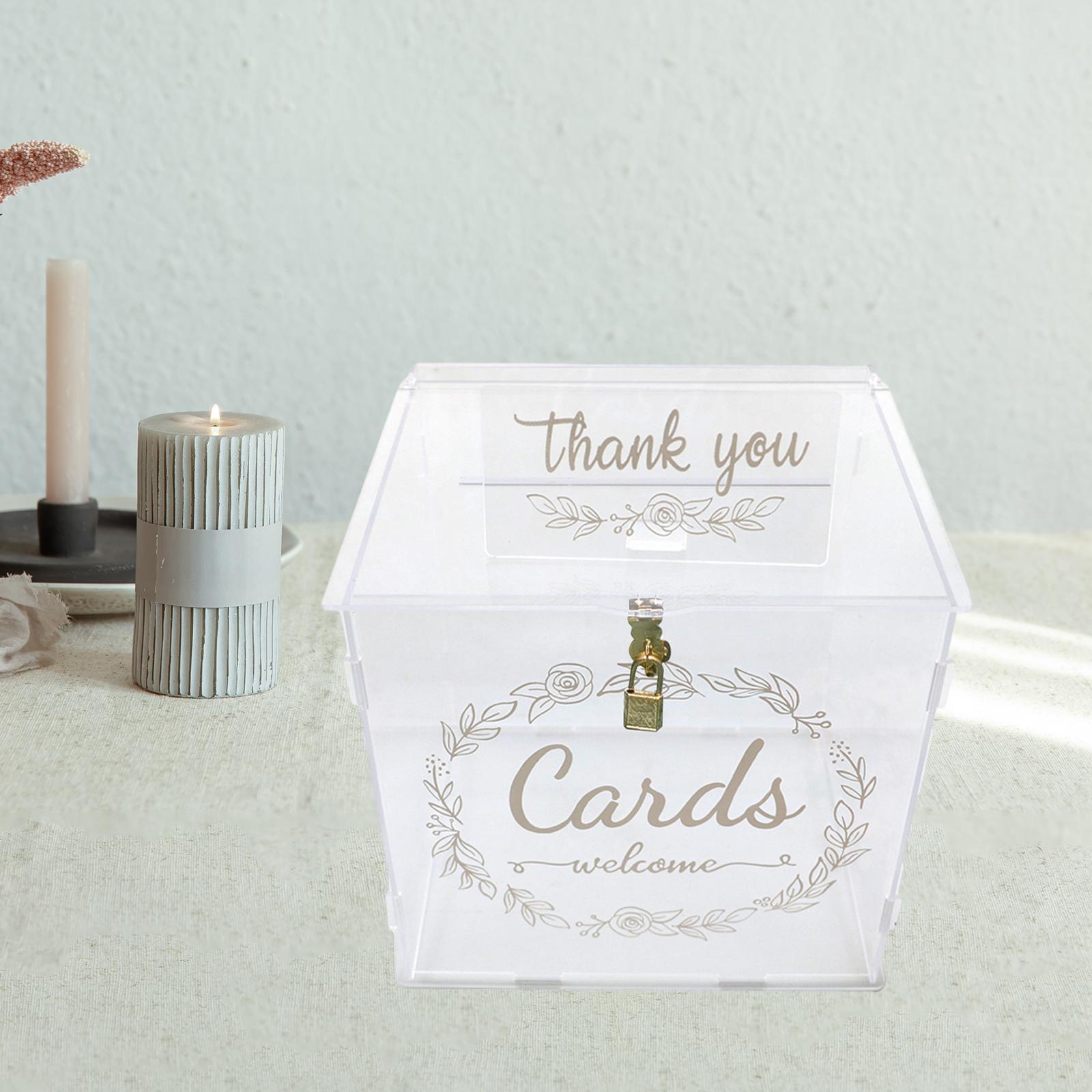Acrylic Wedding Cards Box Decorations for Fall Wedding Reception Thanksgiving