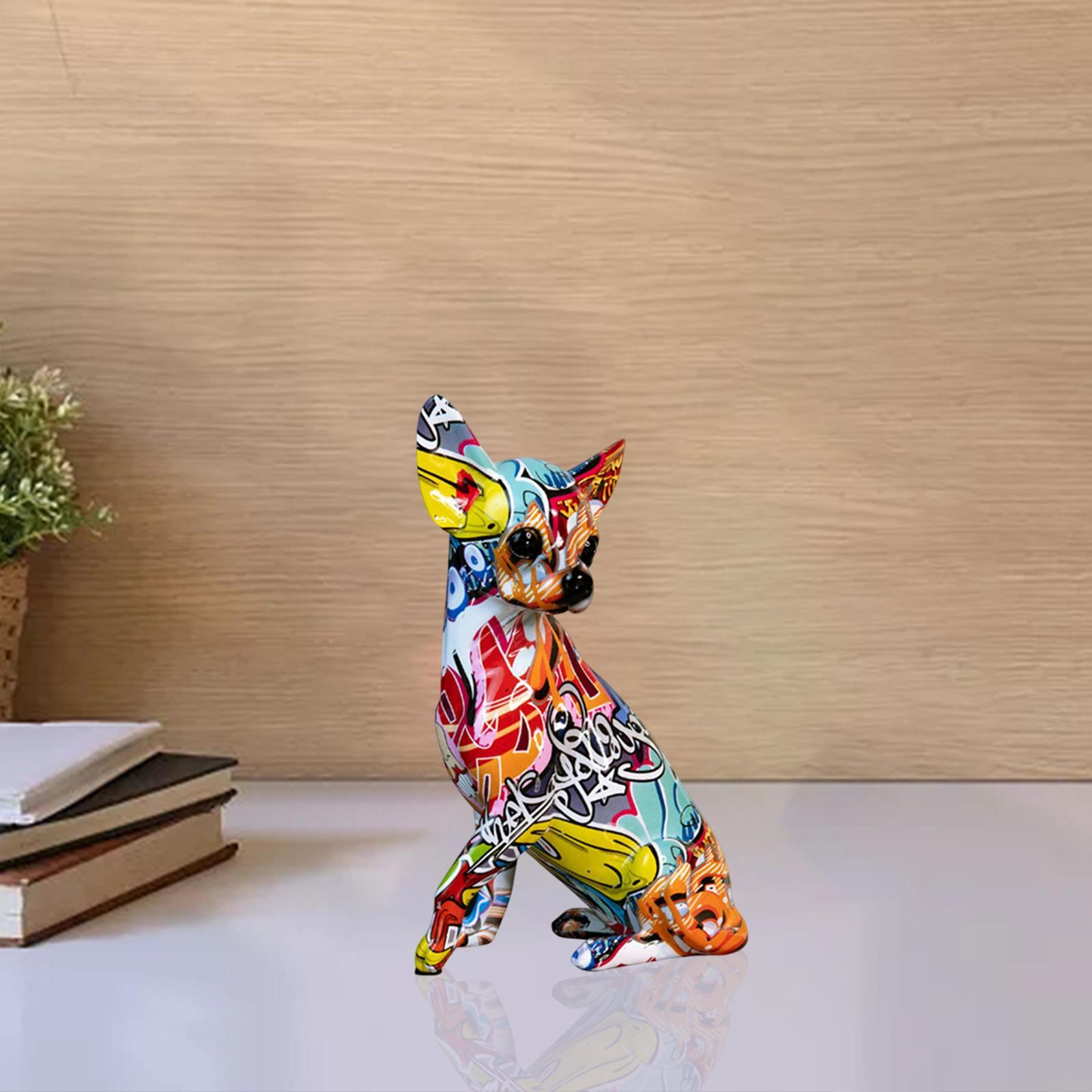Resin Colorful Chihuahua Statue Graffiti Ornament Creative for Home Office  - Giá Tiki khuyến mãi: 557,000đ - Mua ngay! - Tư vấn mua sắm & tiêu dùng  trực tuyến Bigomart