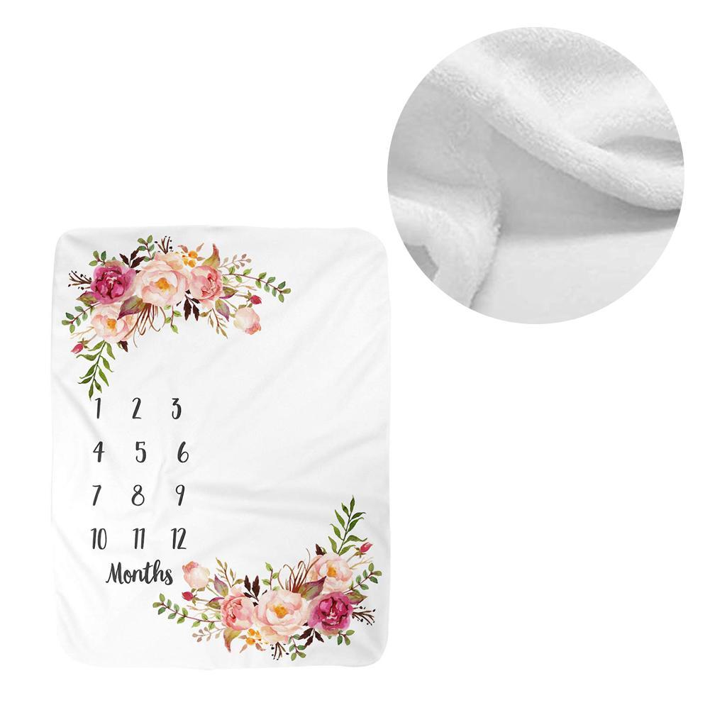 Bán Trẻ Sơ Sinh Cột Mốc Chăn DIY Hình Cô Gái Bé Trai Sơ Sinh Chụp Ảnh Cao Cấp Nỉ Cho Bé Hàng Tháng Tắm Chăn Trang Sức Giọt