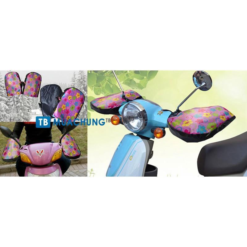 Găng tay đi xe máy lót nỉ an toàn cực ấm