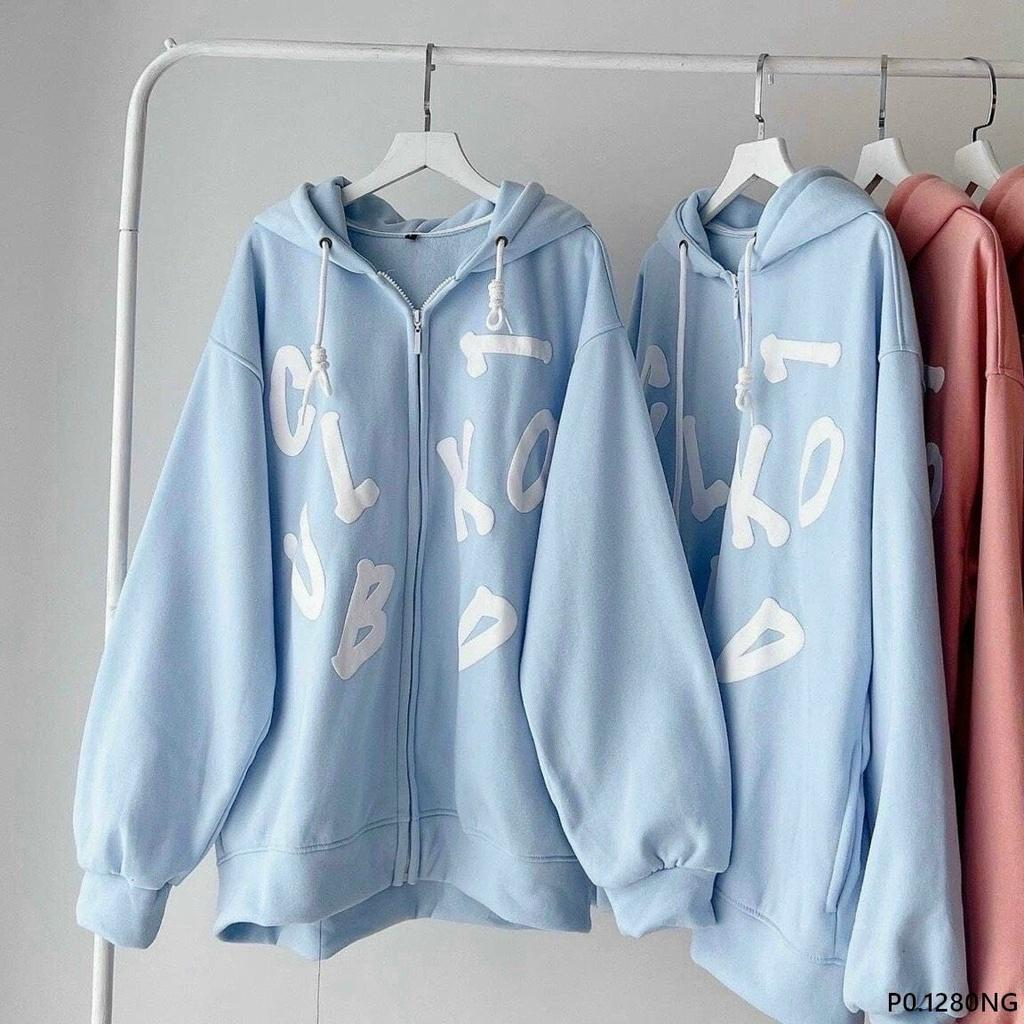 Áo Hoodie Nỉ Có Mũ Form Rộng Dây Kéo Nhiều Màu Unisex Nam Nữ Ulzzang