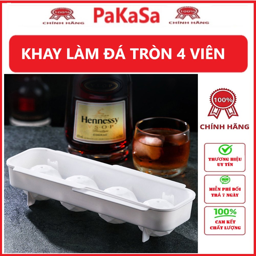 Khuông Làm Đá Tròn Có Nắp PaKaSa - Hàng Chính Hãng