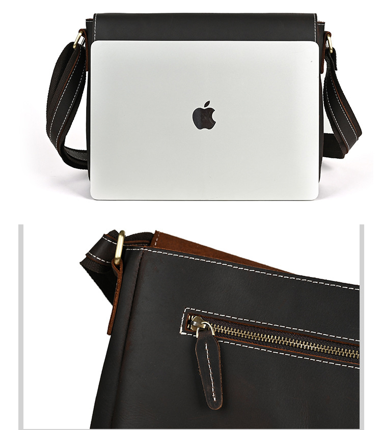 Túi đeo chéo nam DA BÒ  thật phong cách mới - DCN9460