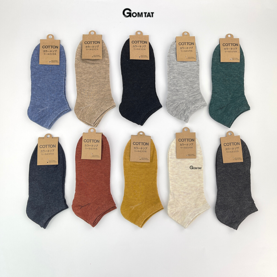 Combo 5 đôi Vớ nam CỔ NGẮN Vintage, Tất Nam sử dụng cả tuần - Votuannam