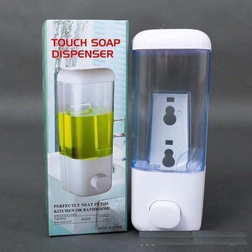 Bình chứa xà phòng, sữa tắm, nước rửa tay dạng lỏng, thiết kế 1 ngăn, 2 ngăn dễ dàng ấn nút để lấy chất lỏng, thiết kế gắn tường tiết kiệm diện tích phòng tắm