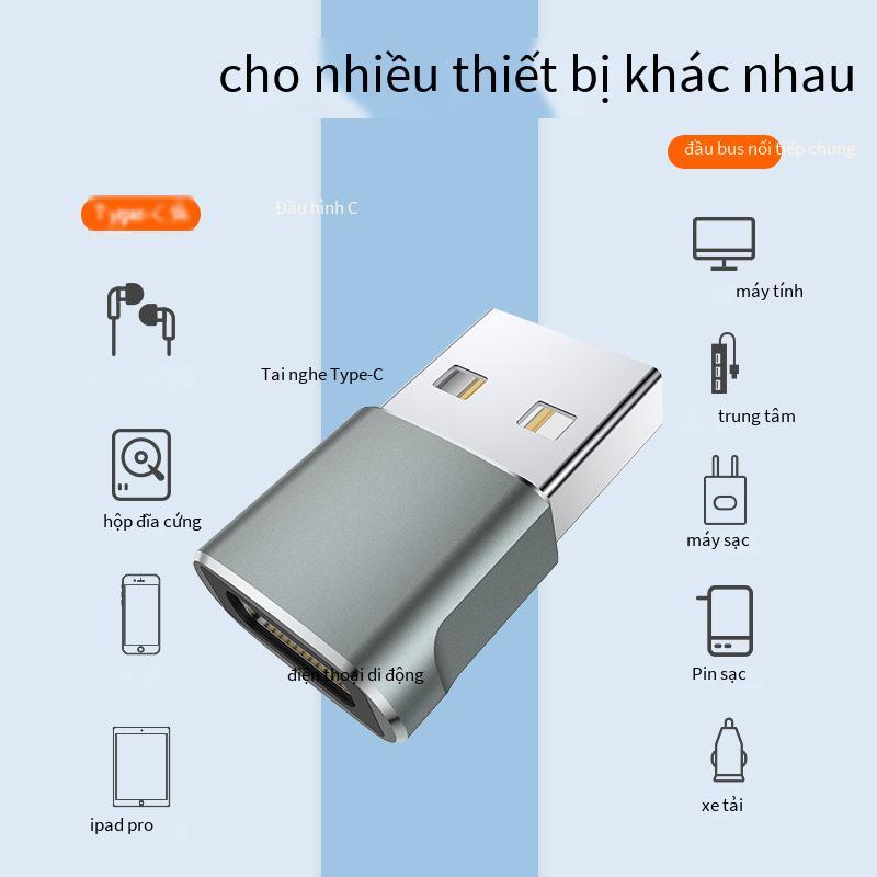 Đầu chuyển đổi Type-C nữ sang USB đực khuyến mại phù hợp với đầu chuyển đổi sạc nhanh Apple PD USB sang typec spot