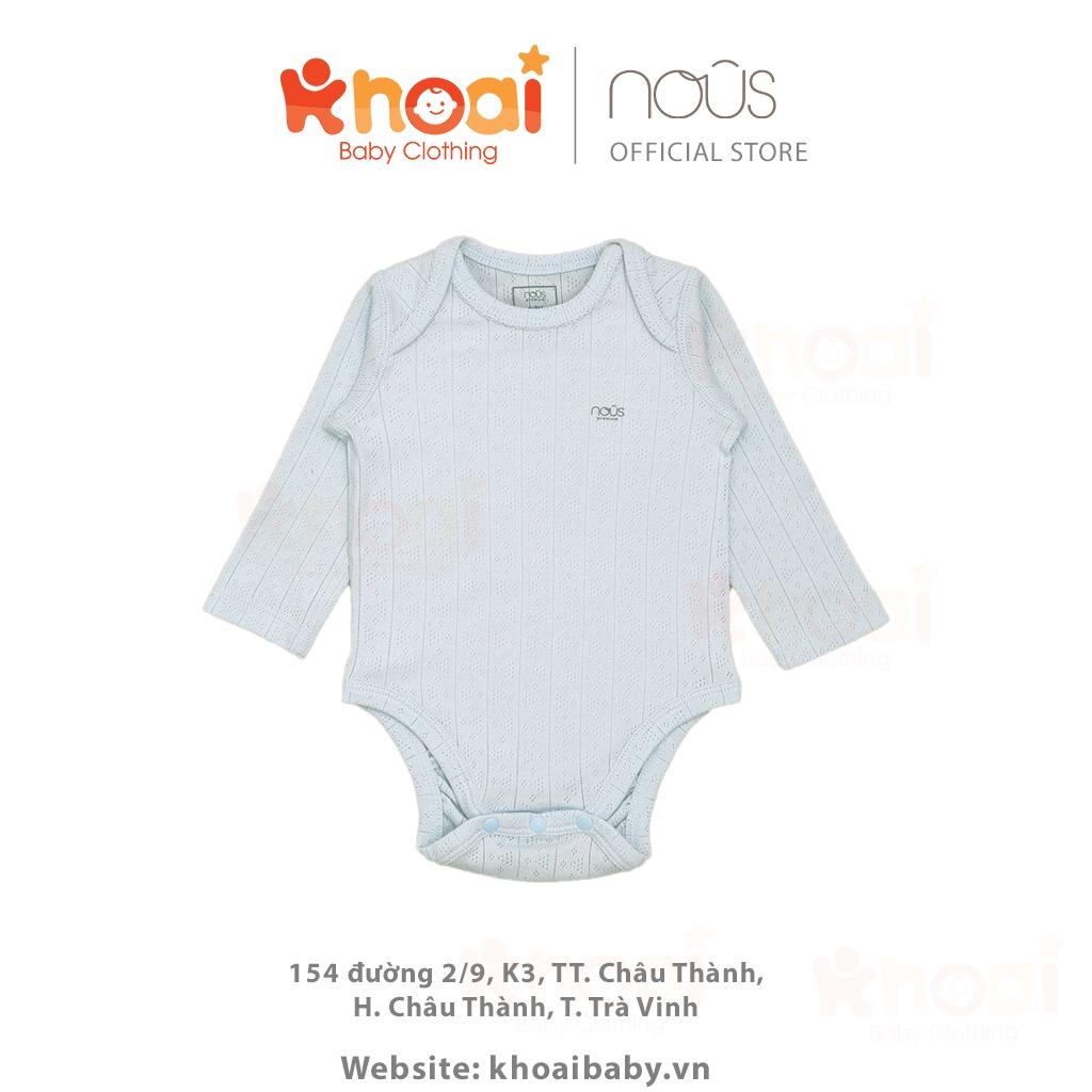 Set 2 bodysuit Nous xanh trắng - Chất liệu cao cấp, co giãn đa chiều